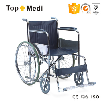 Topmedi Standard Manual Steel Wheoral pour handicapés